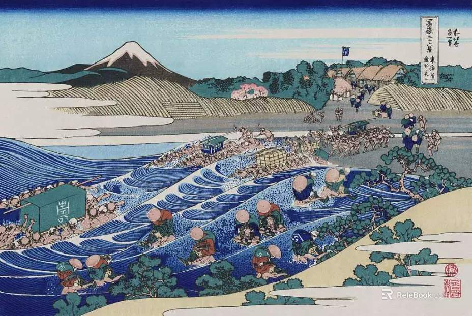 Ukiyo-e texture