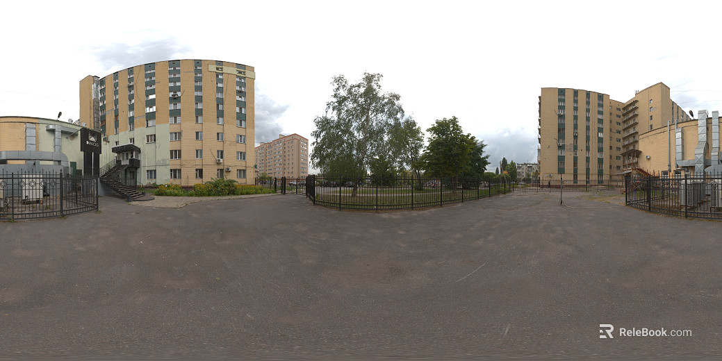 Cloudiy City Leisure Park HDR texture