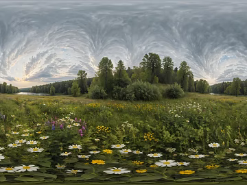 Outdoor Grassland Landscape Cloudy Daytime HDR texture (ID:ffach461515)