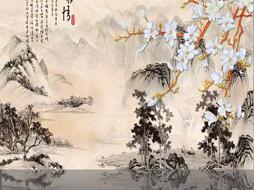 landscape painting texture (ID:ffaff0229)