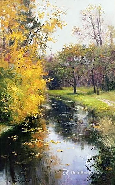 landscape painting texture