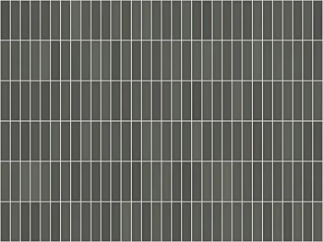 dark gray vertical strip ceramic mosaic 3d model