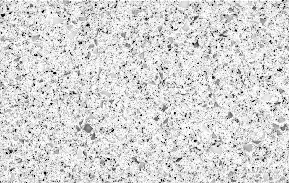 True terrazzo sesame white texture