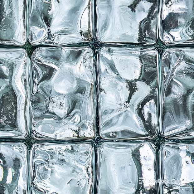 Glass Tile Texture Water Pattern Glass Light Reflective Translucent Brick texture