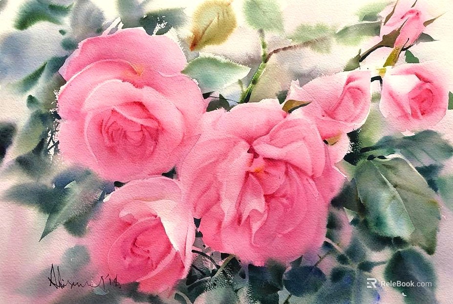 Flower Painting Hanging Painting Decorative Painting Plant Painting texture