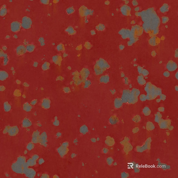 Red distressed sheet metal industrial finish texture