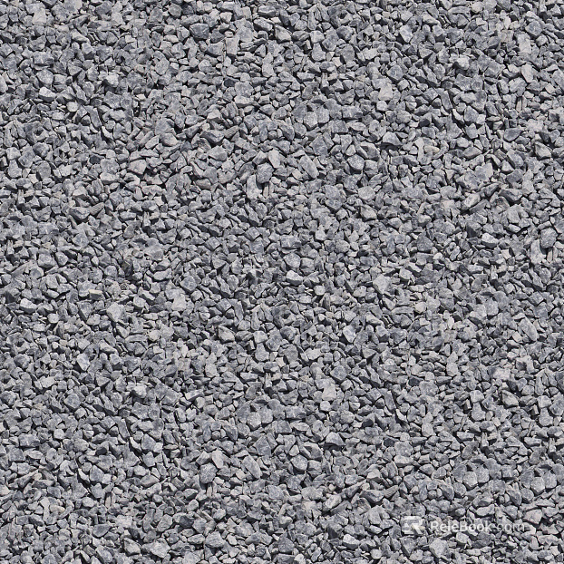 Ground gravel texture