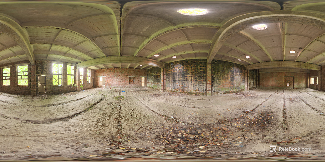 Abandoned Warehouse Daytime HDR texture
