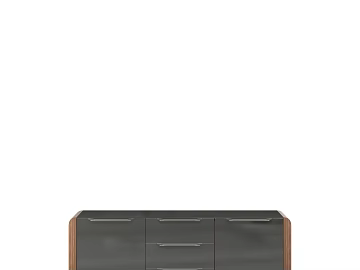 Modern Dark Grey Walnut Side Storage Cabinet texture (ID:ffaeh862851)
