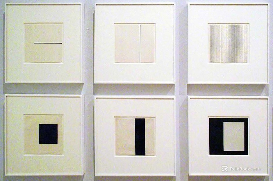 Modern abstract decorative painting minimale texture