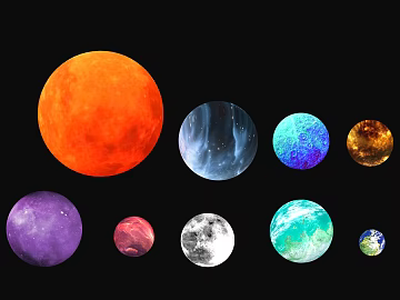 cosmic starry sky 3d model