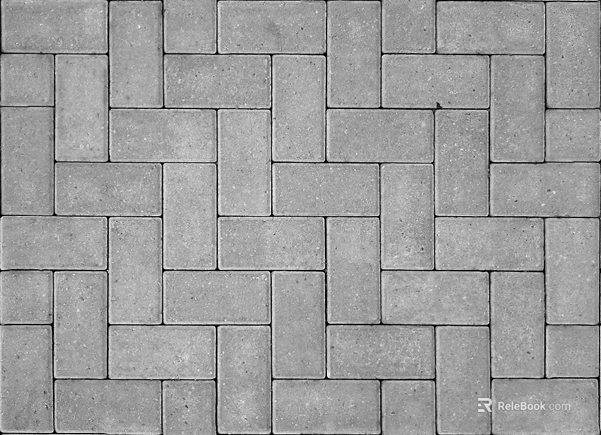 Square brick grass-planting brick pedestrian brick texture