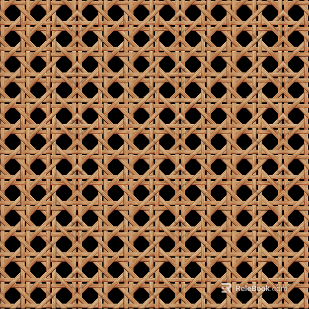 Light brown rattan cabinet door decoration texture
