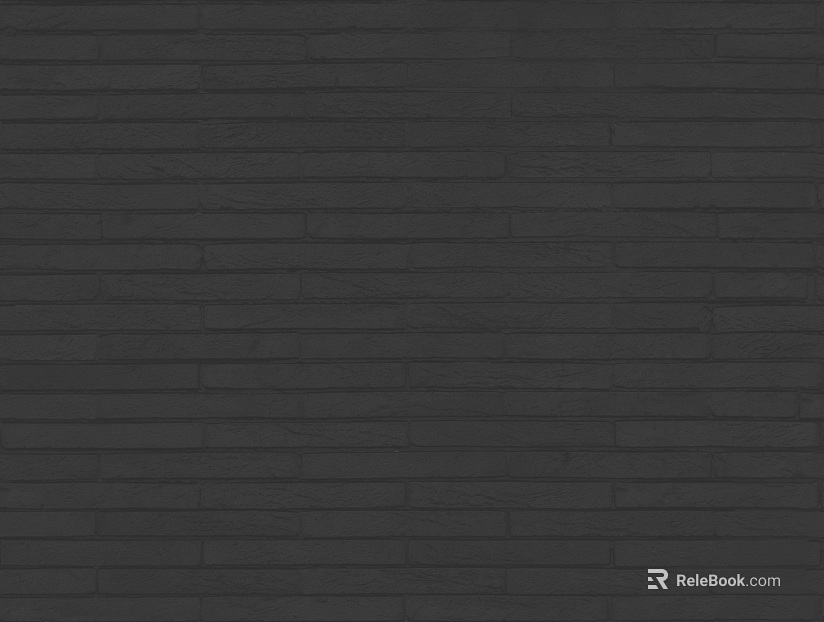 brick wall black matte stone texture