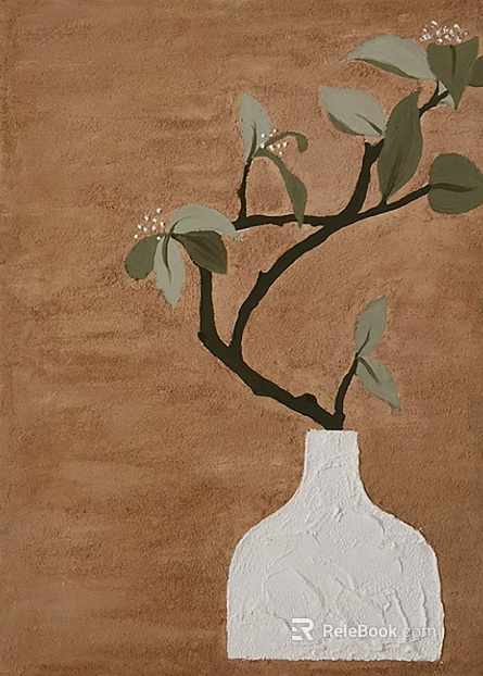 coffee brown plant decorative painting texture