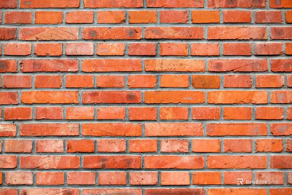 Brick wall orange exterior wall paper brick texture