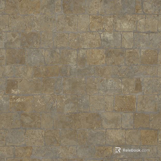 Yellowish gray culture stone courtyard wall texture
