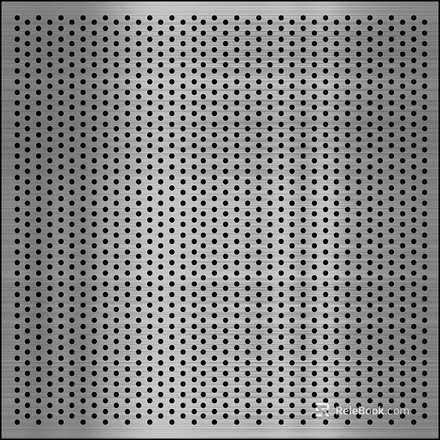 Perforated plate metal texture