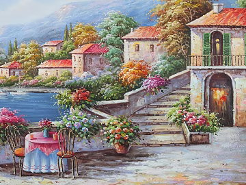 landscape painting texture (ID:ffajg20294)