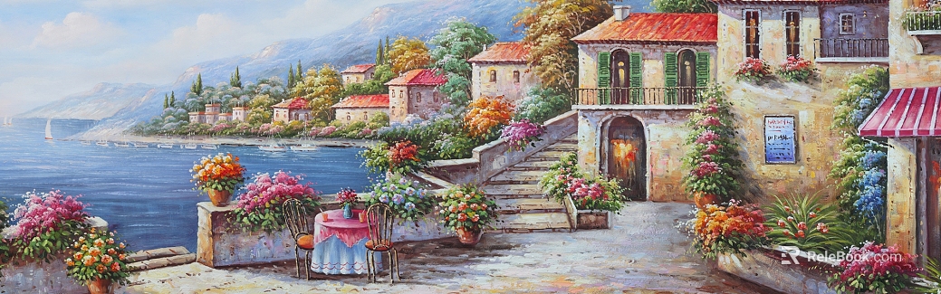 landscape painting texture