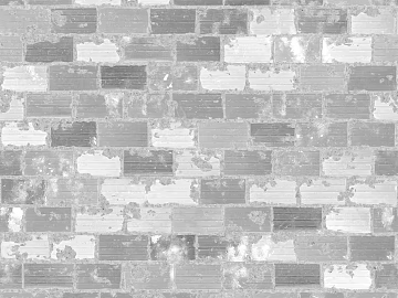 Brick wall dirty old wall brick black and white seamless 3d model