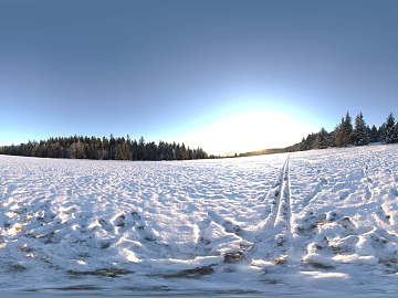 HDR outdoor snow texture (ID:ffach130538)