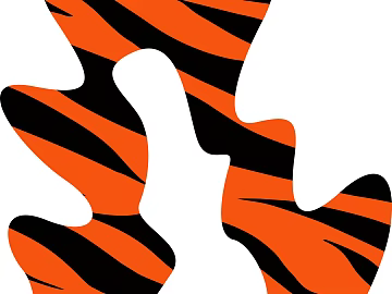 Orange Black Tiger Animal Skin Map texture (ID:ffaeh490291)