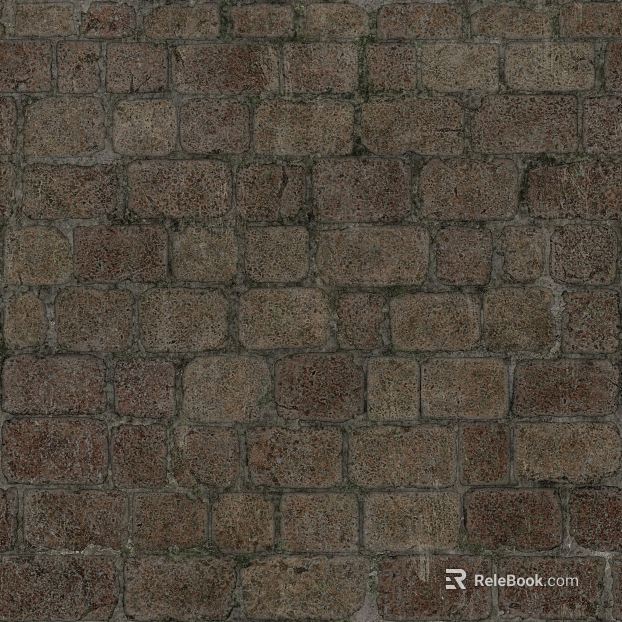 Brown gray culture stone wall texture