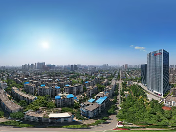 HDR urban ecological greening panorama texture (ID:ffach575103)