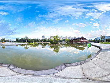 HDR Daytime Park Panorama texture (ID:ffach581303)