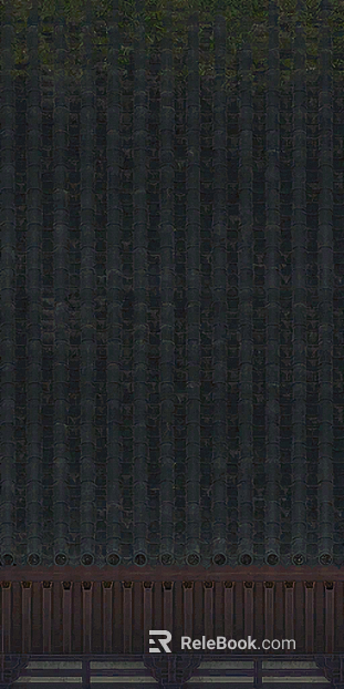 Green gray Chinese green tile ancient building roof texture