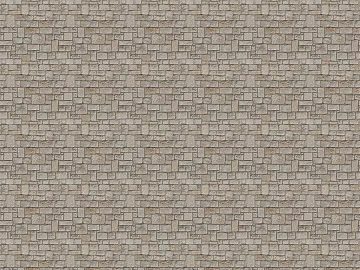 meter gray retro brick wall building exterior wall 3d model