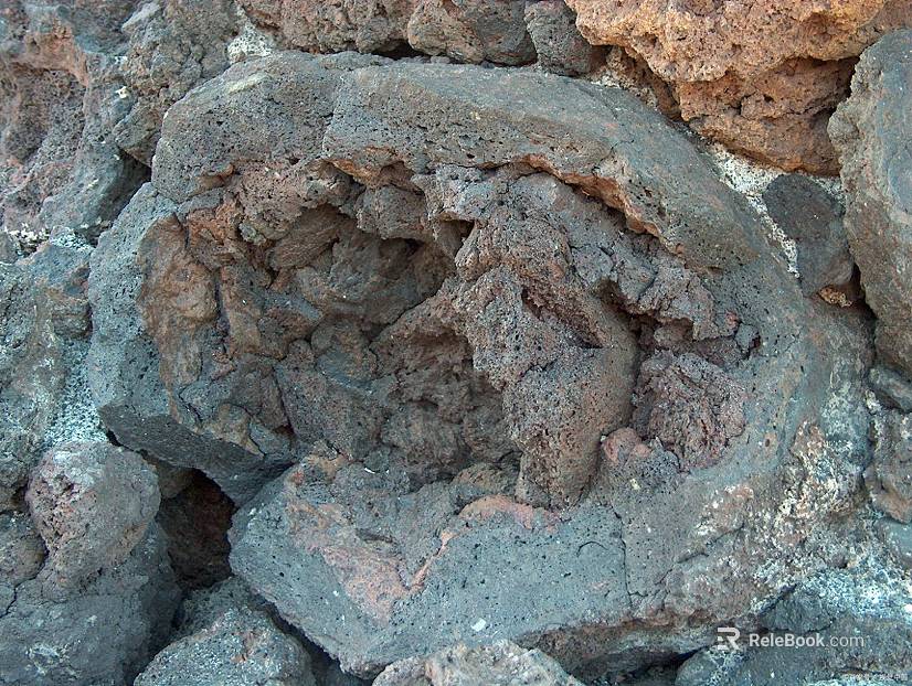 dark gray porous rock outdoor landscape stone texture