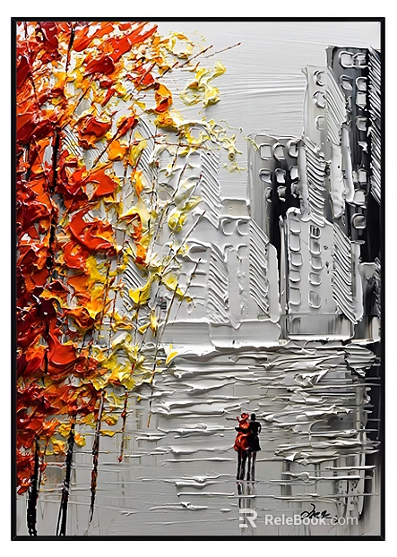 three-dimensional physical painting texture