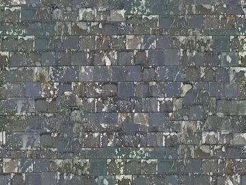 Green gray old slate building exterior wall brick texture (ID:ffaeh628391)