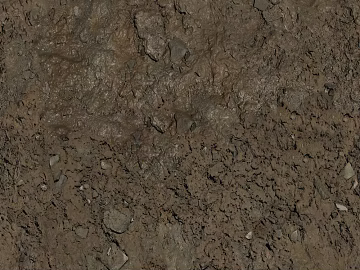 Mud ground 3d model