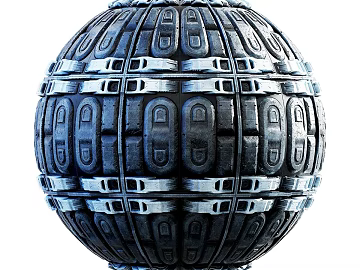 Sci-Fi Exterior Wall PBR texture (ID:ffach987824)