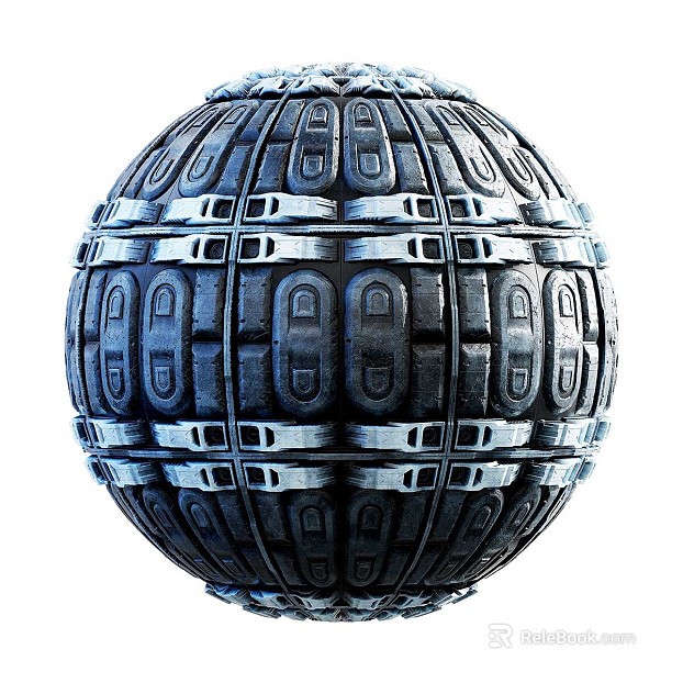 Sci-Fi Exterior Wall PBR texture