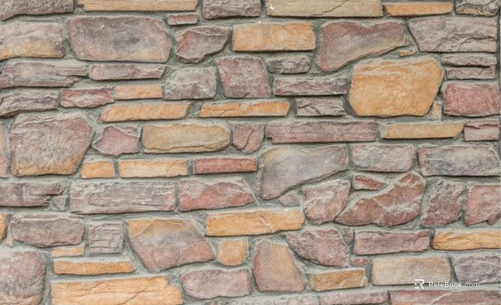 Culture Stone Gravel Wall Red Sand Stone texture