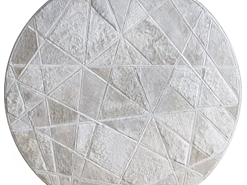 Light beige geometric round carpet living room texture (ID:ffaeh834889)