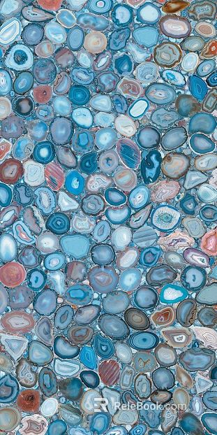 Colored pebbles texture
