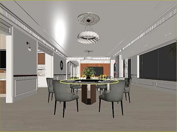 Modern style restaurant space scene texture (ID:ffaeh270096)