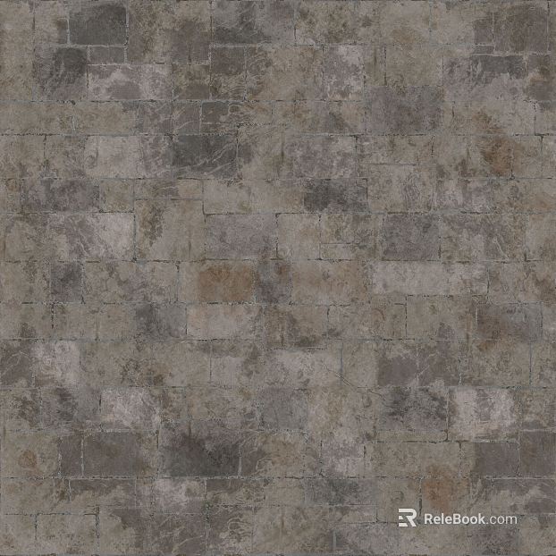 Grey brown culture stone courtyard wall texture