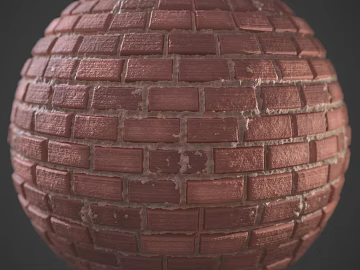 Brick wall PBR texture (ID:ffach028181)