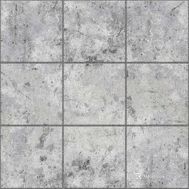 Damaged cement parquet floor tile pavement road ground square paving texture