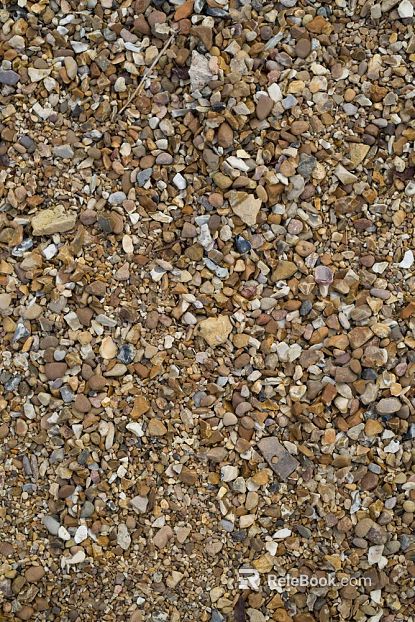 Ground gravel texture