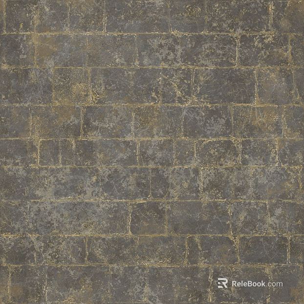 Dark gray old brick wall exterior wall finish texture