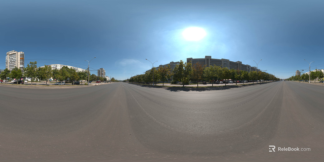 Outdoor City Road Daytime HDR texture