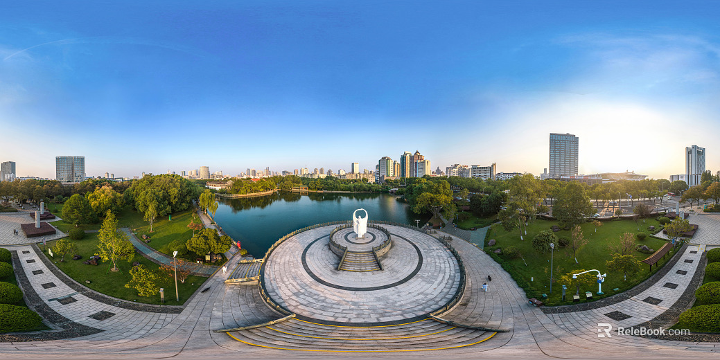 HDR Daytime Park Panorama texture