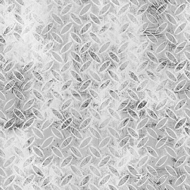 Dressed silver gray non-slip metal plate industrial ground texture